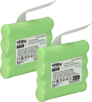 Produktbild von vhbw 2x Akku kompatibel mit Uniden GMR2889, GMR2875, GMR3699, GMR3689, GMR638, GMR635, GMR648, GMR645 Funkgerät, Walkie Talkie (700 mAh, 4,8 V, NiMH)