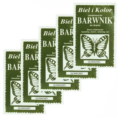 Produktbild von 5 x 10g Batikfarbe Textilfarbe Stofffarbe färben, bitte Farbmix wählen, Farbe:olivgrün