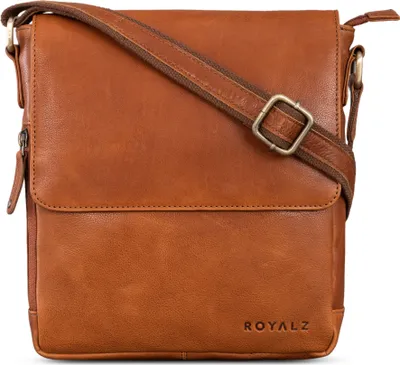 Produktbild von ROYALZ "Cleveland" Vintage Leder Umhängetasche Herren Klein stilvolle Vintage Männer Schultertasche aus Echtleder