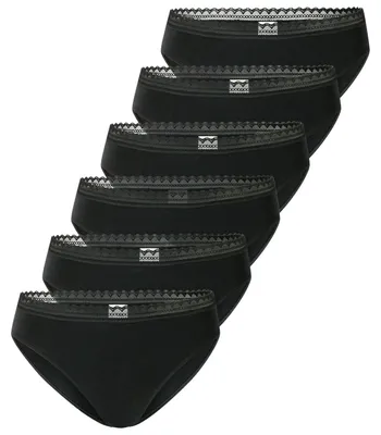 Produktbild von SCHIESSER Damen Rio Slips schwarz Spitze | 6er Pack | 8223