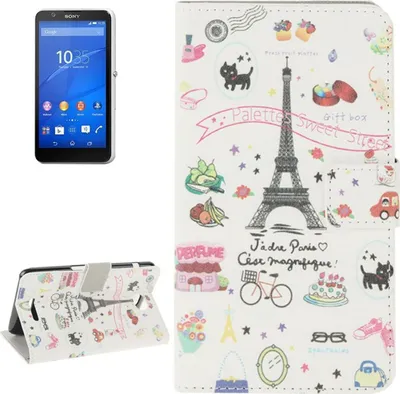 Produktbild von Handyhülle Tasche für Handy Sony Xperia E4 Paris Eiffelturm