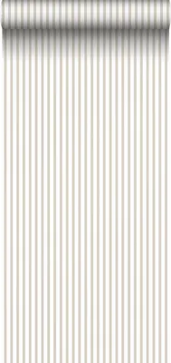 Obrázek produktu pro Sanders & Sanders Pruhovaná béžová a bílá tapeta - 640417 - 53 cm x 10 m