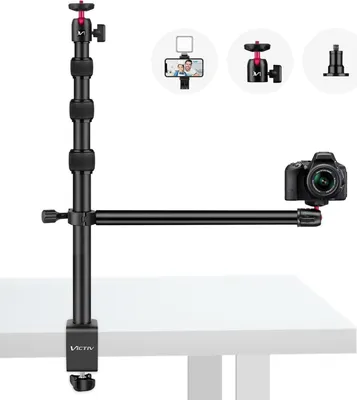 Image de Victiv Support de table pour appareil photo 37cm-105cm Support de table pour appareil photo DSLR Canon Lumière LED Smartphone
