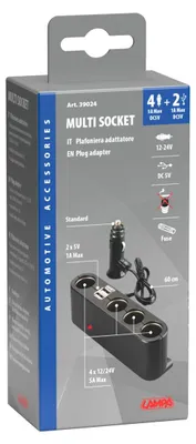 Produktbild von LAMPA Zigarettenanzünder-Verteiler zigaretenanzünder 39024