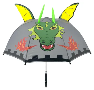 Produktbild von Kinder Regenschirm 3D Drache Stock-Schirm Jungen