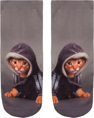 Produktbild von Socken Kätzchen mit Hoodie, Einheitsgröße, Strümpfe Socke, Katzen Pullover