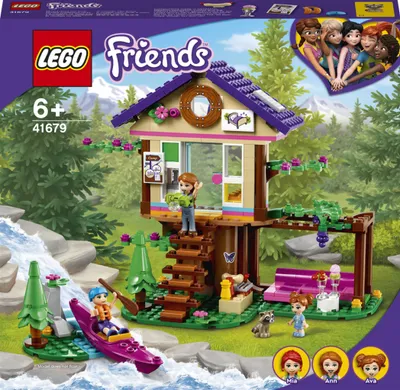 Immagine prodotto di LEGO 41679 Friends Casa sull'albero nella foresta, casa con mini-doll, barca e altri accessori