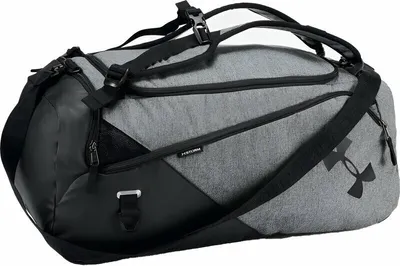 Obrázek produktu pro Under Armour UA Contain Duo Small BP Duffle Castlerock Medium Heather/Black/White 33 L Sportovní taška