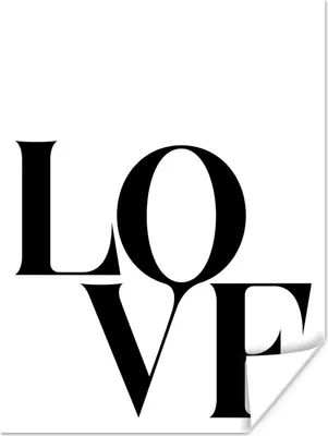 Produktbild von MuchoWow® Poster Text - Liebe - Zitate 90x120 cm - Wohnzimmer