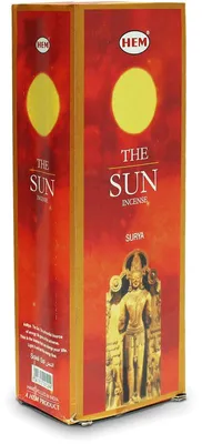 Produktbild von HEM 120 Räucherstäbchen [ THE SUN / SONNE ] handgerollte Räucherstäbchen aus Indien