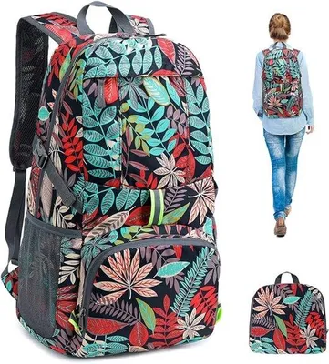 Produktbild von Wanderrucksack, 35L leichtes, wasserfester, falterfester Rucksack für Männer und Frauen, Sicherheitsreflexdesign, Camping- und Wanderrucksack für Outdoor-Aktivitäten