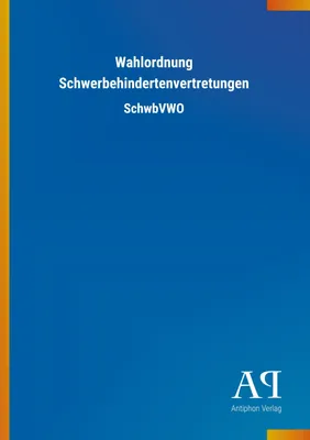 Produktbild von Wahlordnung Schwerbehindertenvertretungen