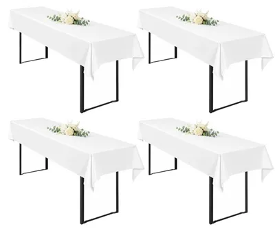 Obrázek produktu pro 4 kusy bílých ubrusů na pivo, gramáž 120 g/m², rozměry 250 x 100 cm