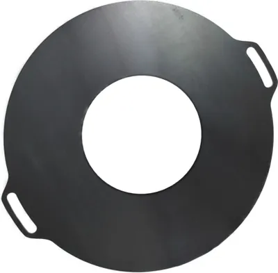 Produktbild von Feuerplatte/ring 100cm in 8mm für Feuerschale  mit Seiten-Handgriffe Innenloch: 40cm Feuerplatte Grillplatte Grillring Plancha #305