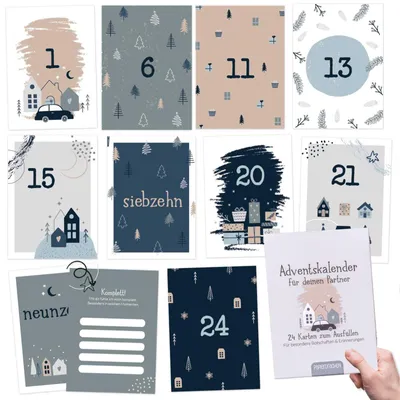 Produktbild von Adventskalender 2026 Kartenkalender DEN LIEBLINGSMANN Partner Set 3