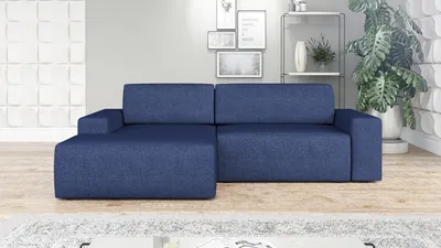 Produktbild von Ecksofa TOTI mit Schlaffunktion. Farbe: Blau