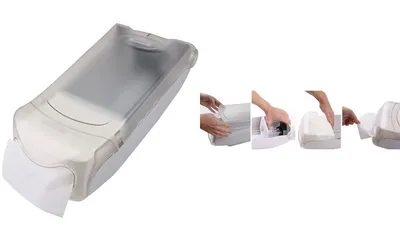 Produktbild von HYGOSTAR Servietten-Spender, aus Kunststoff, grau