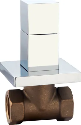 Produktbild von Absperrventil Unterputzventil Wandventil Eckventil Messing 1/2" quadratisch