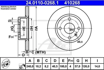 Zdjęcie produktu dla Tarcza Hamulcowa Opel Tył Corsa/Tigra 00-09