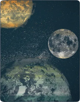 Produktbild von Biederlack Plaid mit Zierstich Young & Fancy  Cosmos Größe 150 x 200