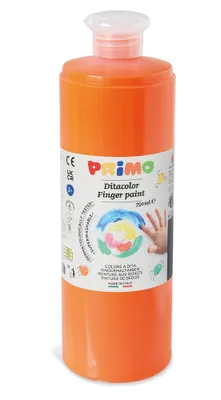 Image de Peinture au doigt Primo, 750 ml, orange