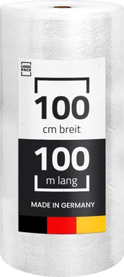 Produktbild von LOGIC PACK 1x Luftpolsterfolie 50my Noppenfolie Verpackungsmaterial 100 cm x 100 m