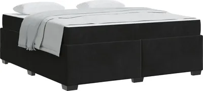 Obrázek produktu pro vidaXL Rám postele s matrací černý 180 x 200 cm látka