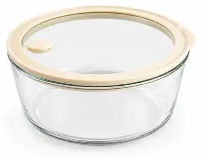 Produktbild von Runde Glas-Versanddose mit luftdichtem Deckel, 240 ml, 15 x 7 cm