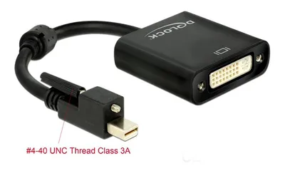 Image de Delock Adaptateur vidéo - Mini DisplayPort (M) pour DVI-I (F)