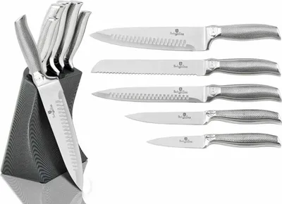 Zdjęcie produktu dla Zestaw noży 5szt w stojaku KIKOZA BH-2173