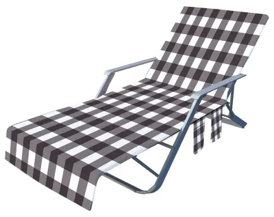 Immagine prodotto di Sedia pieghevole da spiaggia con tasca laterale e schienale regolabile