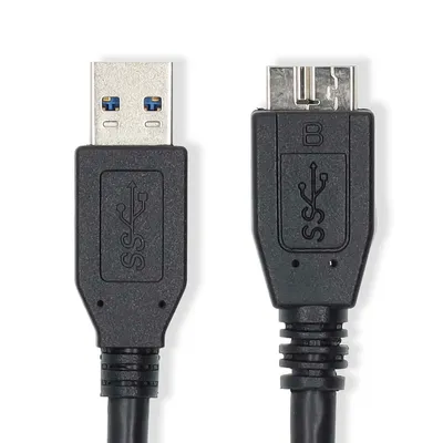 Obrázek produktu pro USB kabel | USB 3.2 Gen 1 | USB-A samec | USB Micro-B samec | 5 Gbps | Niklovaný | 2,00 m | Kulatý | PVC | Modrá | Označení
