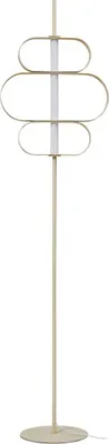 Produktbild von Lucande LED-Stehleuchte Audrina, beige, Metall, dimmbar