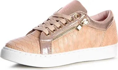 Produktbild von topschuhe24 1148 Damen Sneaker Turnschuhe Metallic Halbschuhe Plateau, Farbe:Rosa, Größe:39 EU