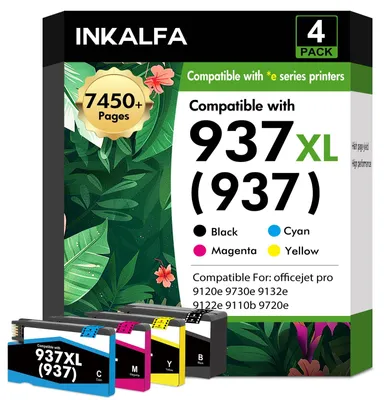Produktbild von 937XL 937 Duckerpatronen Multipack XL 9120e für HP 937 937e Tintenpatronen