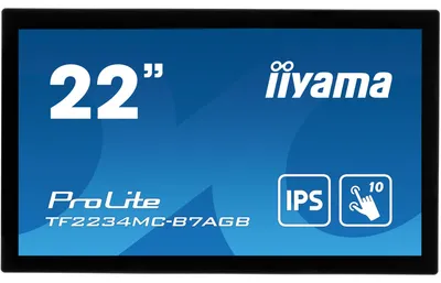 Obrázek produktu pro iiyama ProLite TF2234MC-B7AGB, 54,6 cm (21.5"), 1920 x 1080 px, Full HD, LED, 8 ms, Černá