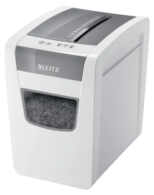 Produktbild von Leitz IQ Slim Office P-4 Aktenvernichter Kreuzschreddern 22 cm Weiß