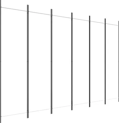Image de vidaXL Paravent 6 pcs. blanc 300x200 cm Tissu