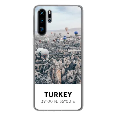 Produktbild von MuchoWow® Handyhülle Schutzhülle Hülle für Huawei P30 Pro Türkei - Felsen - Luftballons Silikon Softcase Handy Hülle - Schutzdeckel