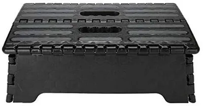 Imagen del producto de Escalera plegable antideslizante para cocina/baño - 38 x 21,5 x 13 cm - Segura y estable