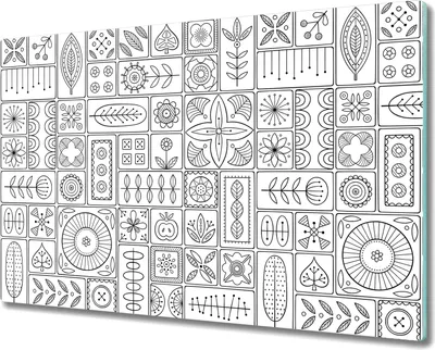 Produktbild von Glas-Herdabdeckplatte Glaskeramikfeldabdeckung Spritzschutz - 80x52 cm - Skandinavische Stil
