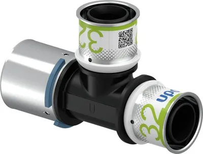 Produktbild von UPONOR S-Press, T-Stück, reduziert, PPSU, 40-32-32, 1 Stk.