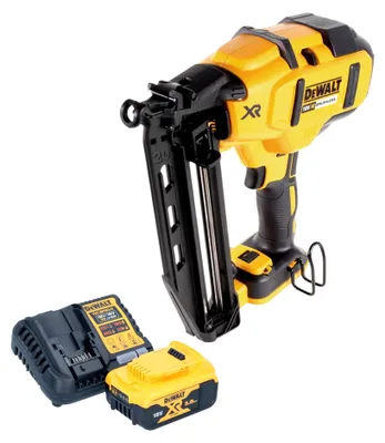 Obrázek produktu pro Akumulátorová hřebíkovačka DeWalt DCN 660 P1 18V 32 - 63 mm bez kartáčů + 1x akumulátor 5,0 Ah + nabíječka