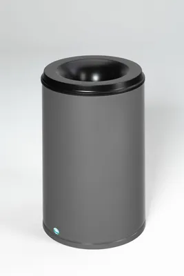 Produktbild von Selbstlöschender Papierkorb | 110 Liter, HxBxT 75x46,5x46,5cm | Verzinkter Stahl | Silber