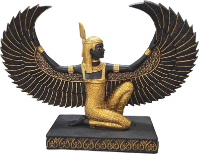 Produktbild von Kniende Ägyptische Göttin Maat schwarz-gold