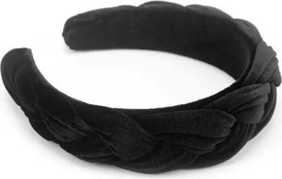 Obrázok produktu pre Zamatová pletená čelenka Tradičné kostýmy Vintage čelenka Módna dámska čelenka