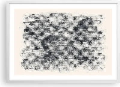 Produktbild von Gerahmtes Poster - Weißer Rahmen - Schwarz Hintergrund Farbe - 70x50 cm - Wand Bild - Wanddeko - Wandbilder - Kunstposter - Wandposter - Bilderrahmen - Bilder - Kunstdruck - P2WAA70x50-5061