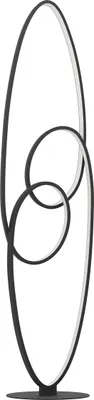 Produktbild von EGLO LED Stehlampe Gianella, Design Lampe Wohnzimmer, geschwungene Standleuchte aus Metall in Schwarz, warmweiß, 120,5 cm