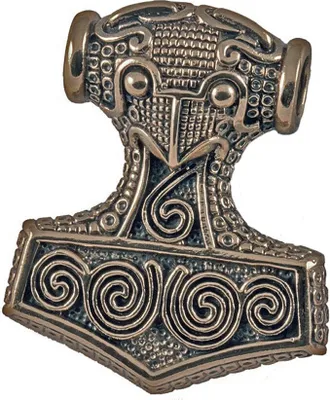 Produktbild von Schonenhammer Schmuck Anhänger Bronze - Thorhammer - 38x44mm