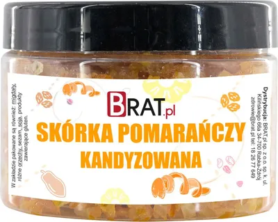 Obrázok produktu pre Kandizovaná pomarančová kôra 200g